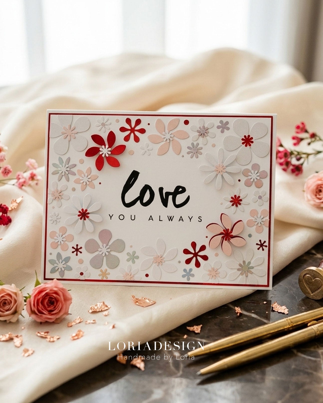 Love YOU ALWAYS Handmade Card