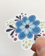 Clear Floral Sticker