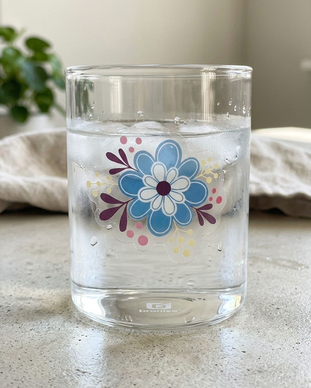 Clear Floral Sticker