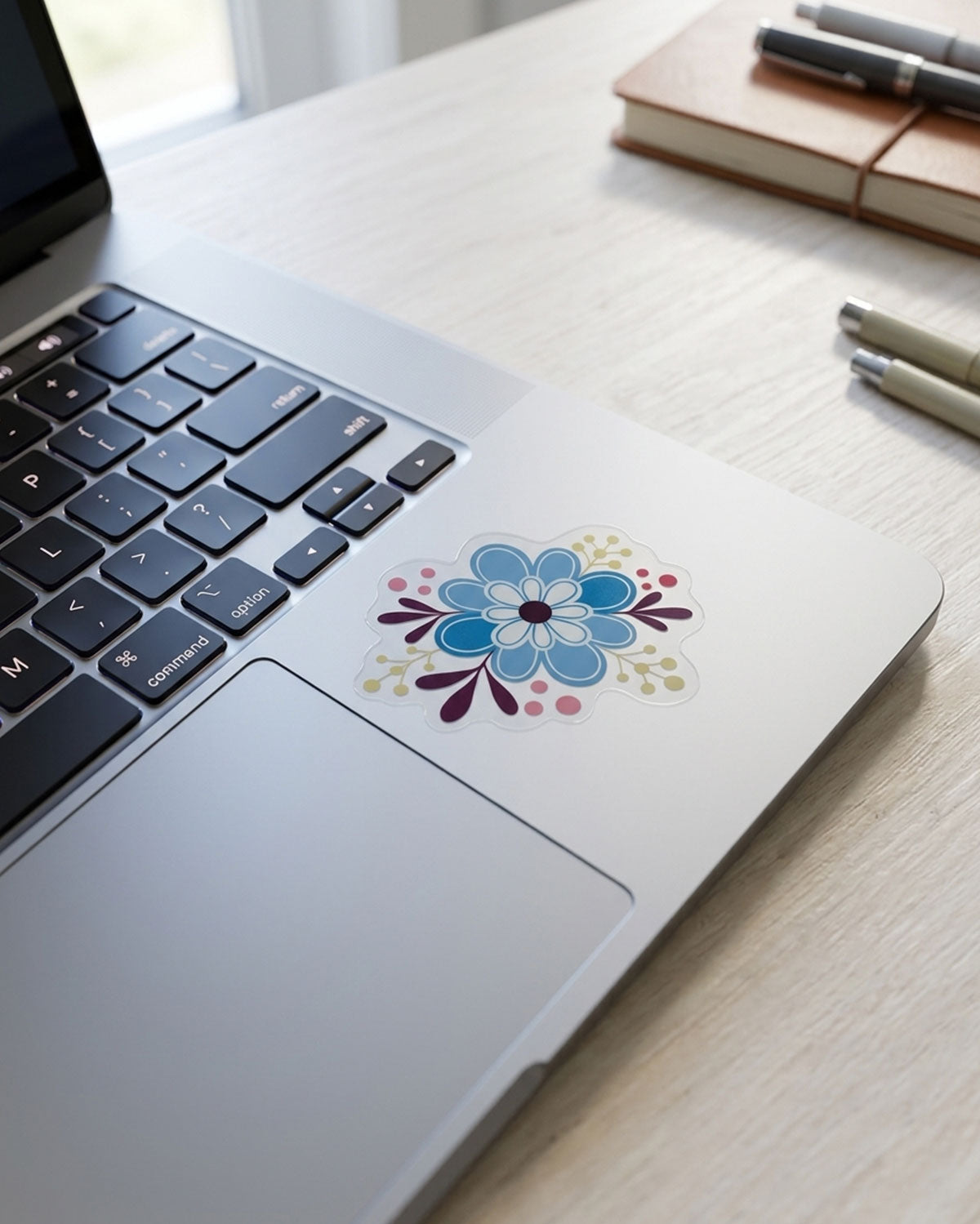 Clear Floral Sticker