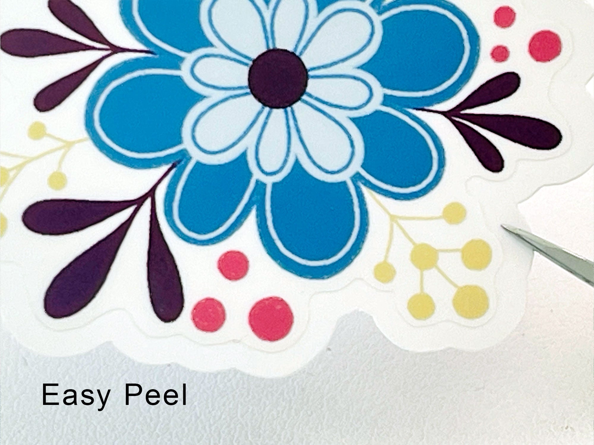 Clear Floral Sticker