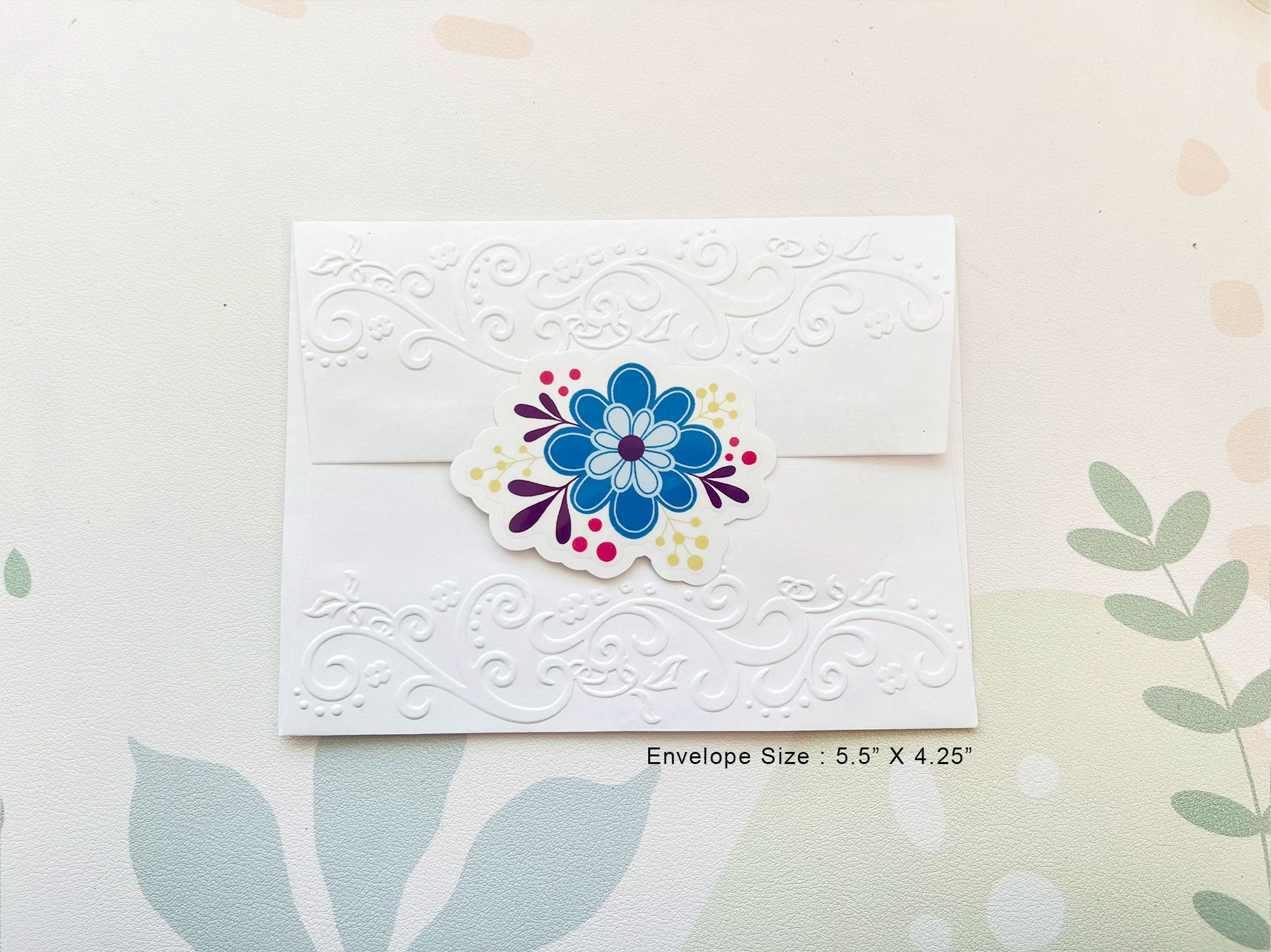 Clear Floral Sticker