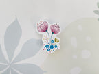 Clear Floral Sticker – Pink Wildflower Duo