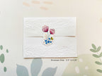 Clear Floral Sticker – Pink Wildflower Duo
