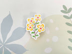 Clear Floral Sticker – Yellow Blossom Branch