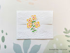 Clear Floral Sticker – Yellow Blossom Branch