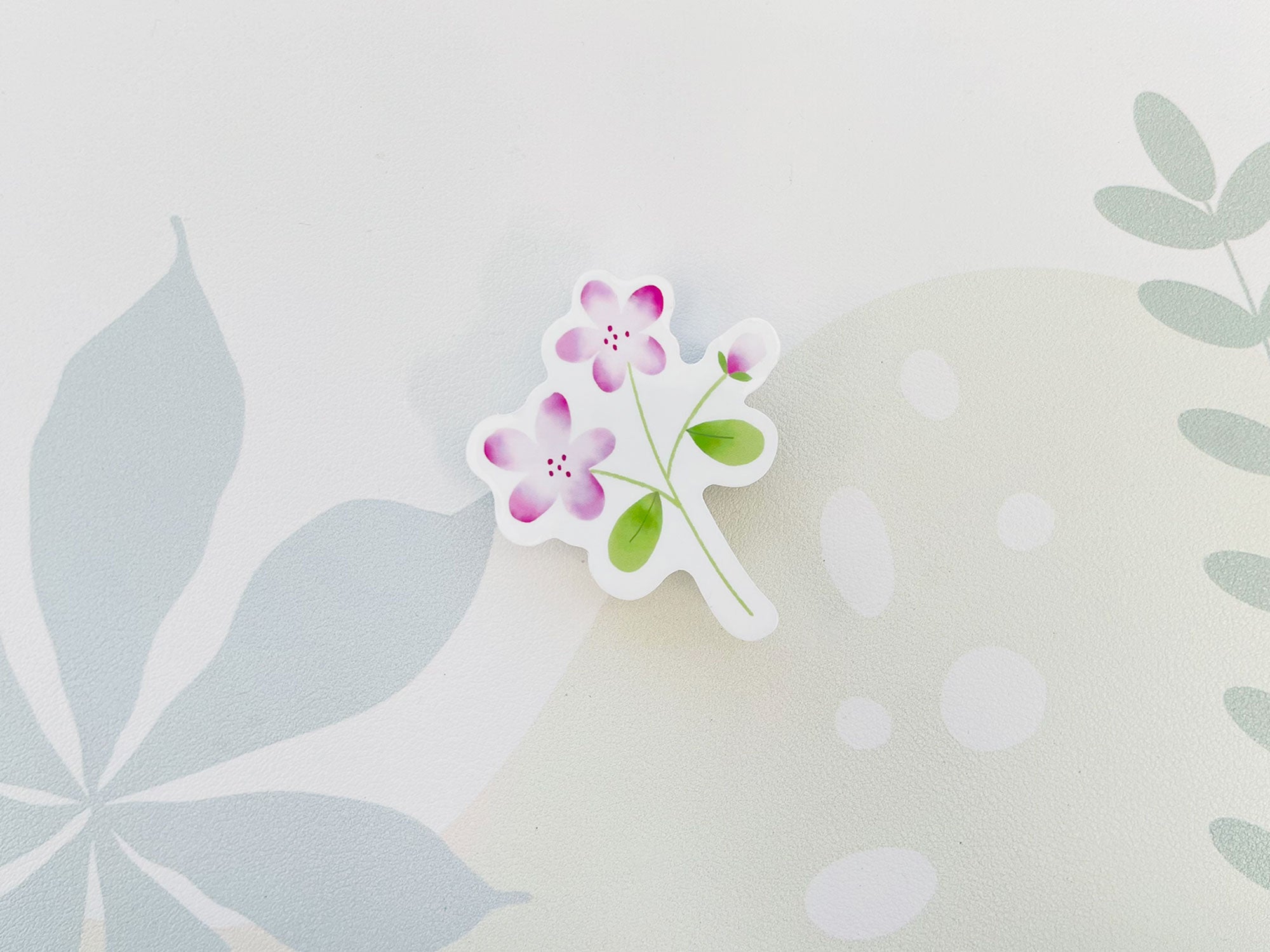 Clear Floral Sticker