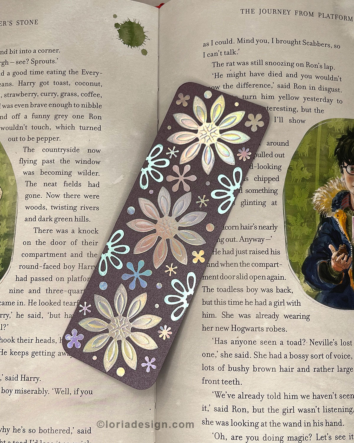 Handmade Floral Bookmark