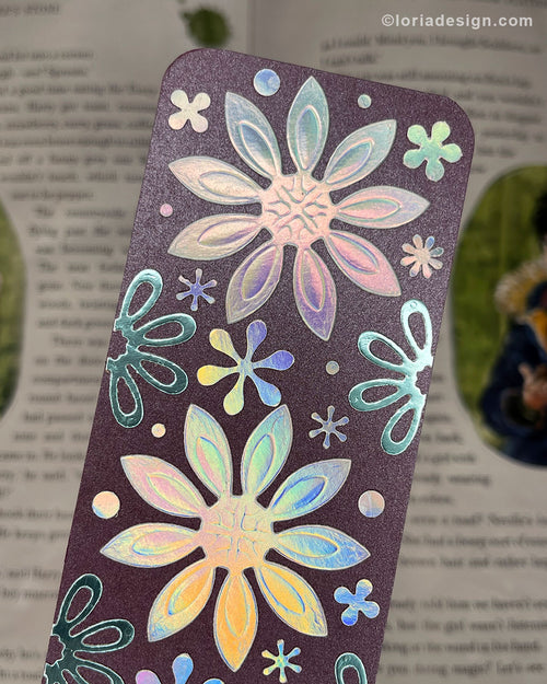 Berry Bloom Handmade Bookmark