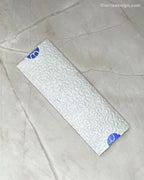 Handmade Floral Bookmark Blue