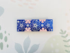 Handmade Floral Bookmark Blue