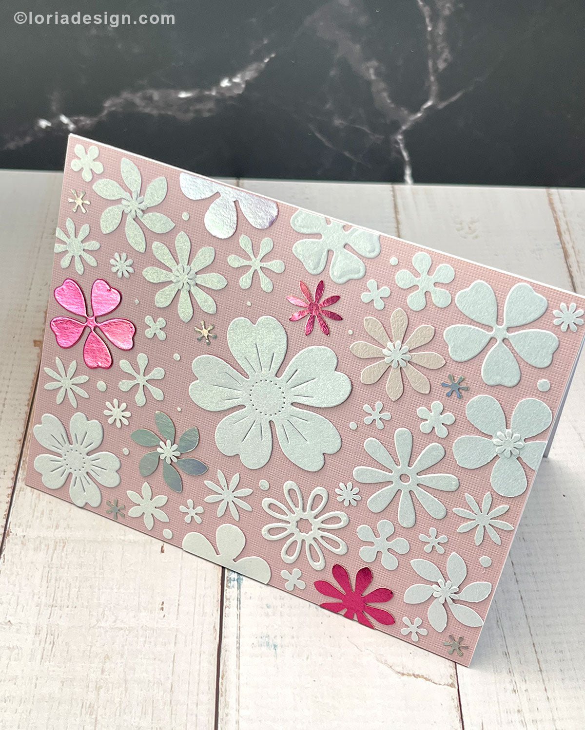 Blank Greeting Card - Pink
