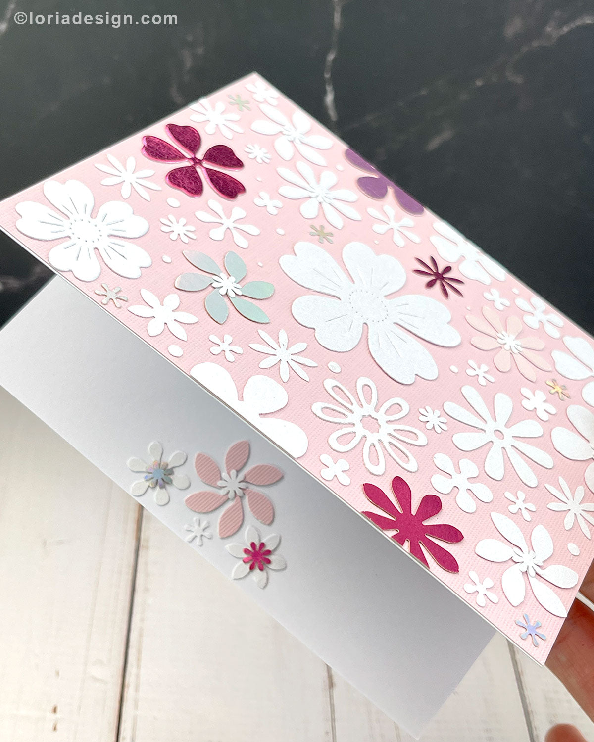 Blank Greeting Card - Pink