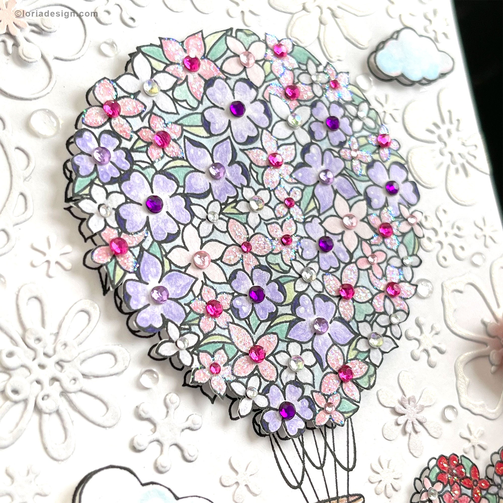 Love is in the air Handmade Card