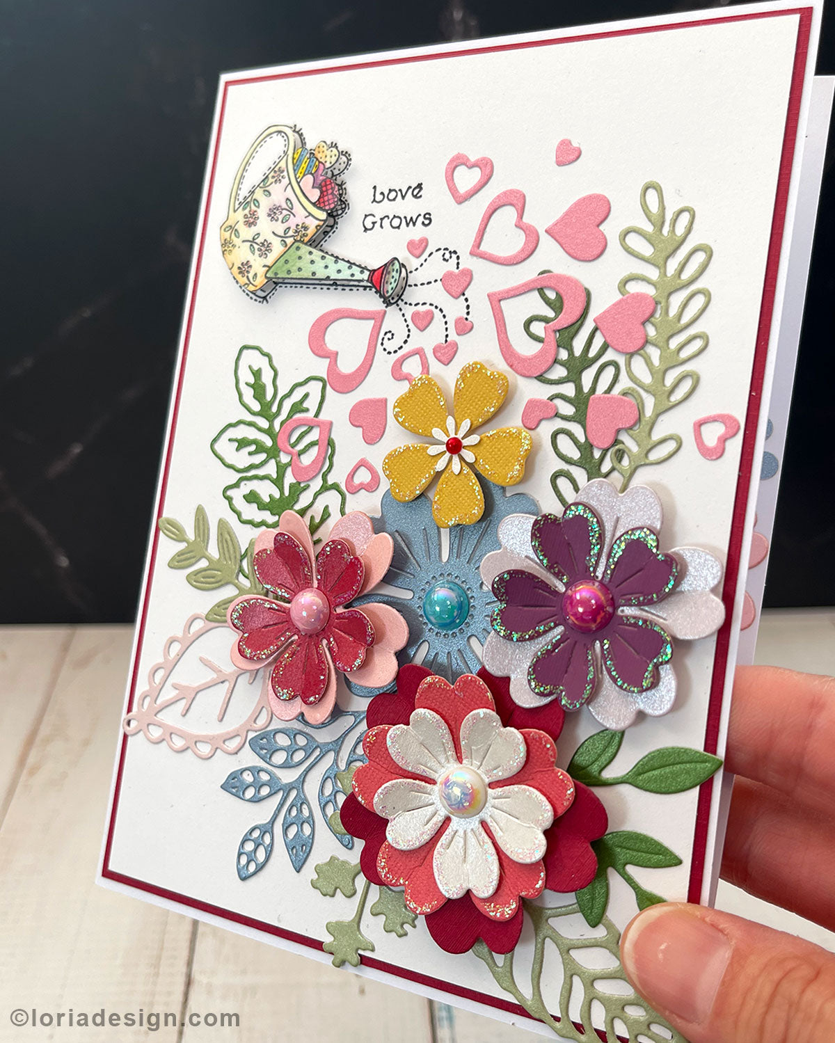 Love grows Handmade Card