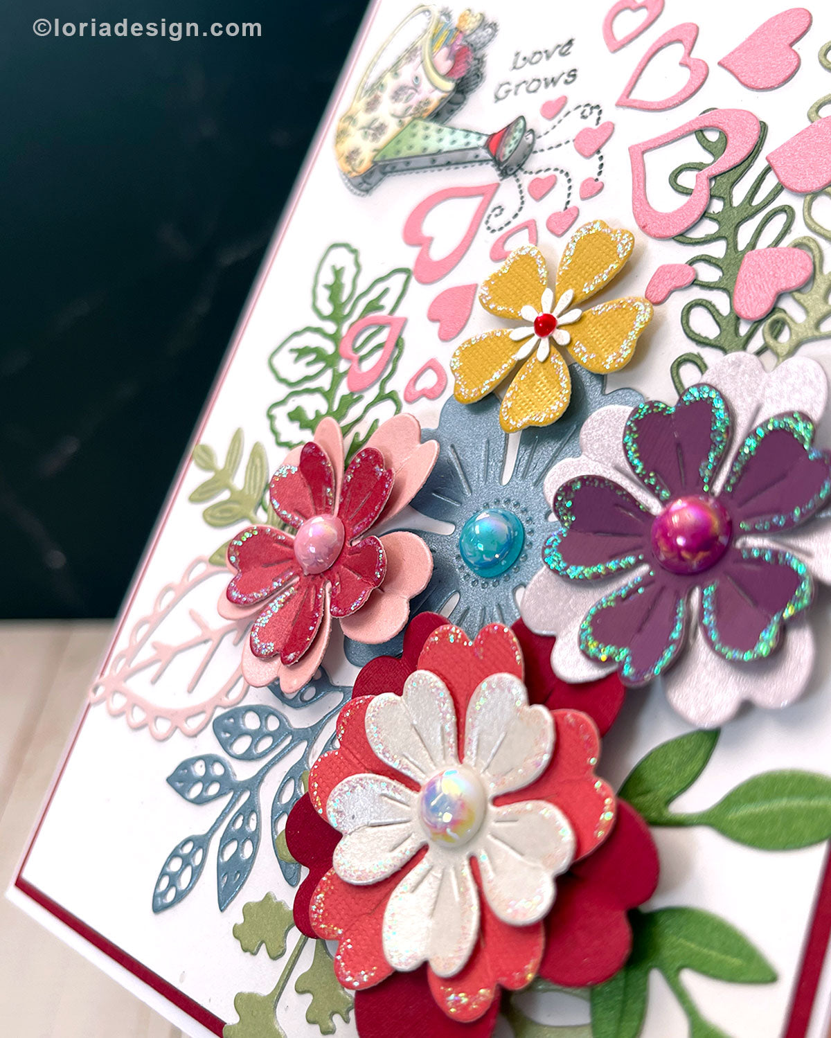 Love grows Handmade Card