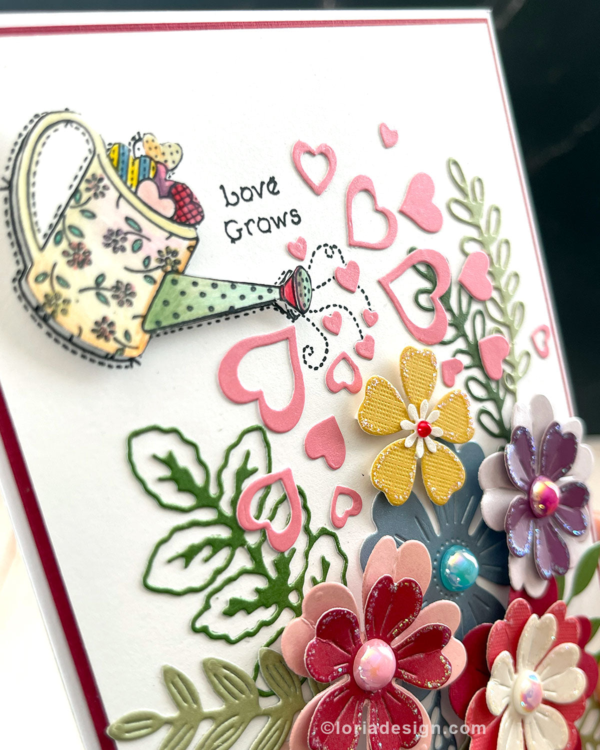 Love grows Handmade Card