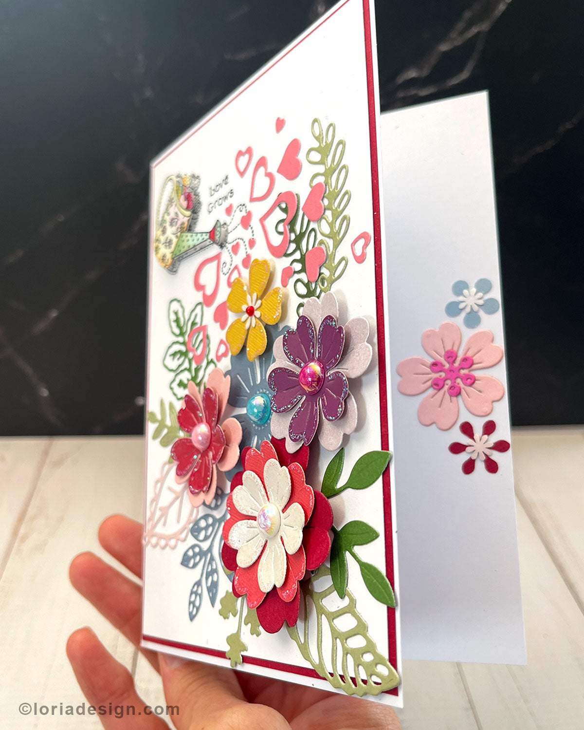 Love grows Handmade Card