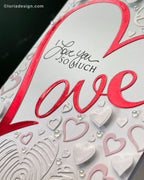 I Love you so much Handmade Card
