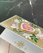 Golden Heart Handmade Card