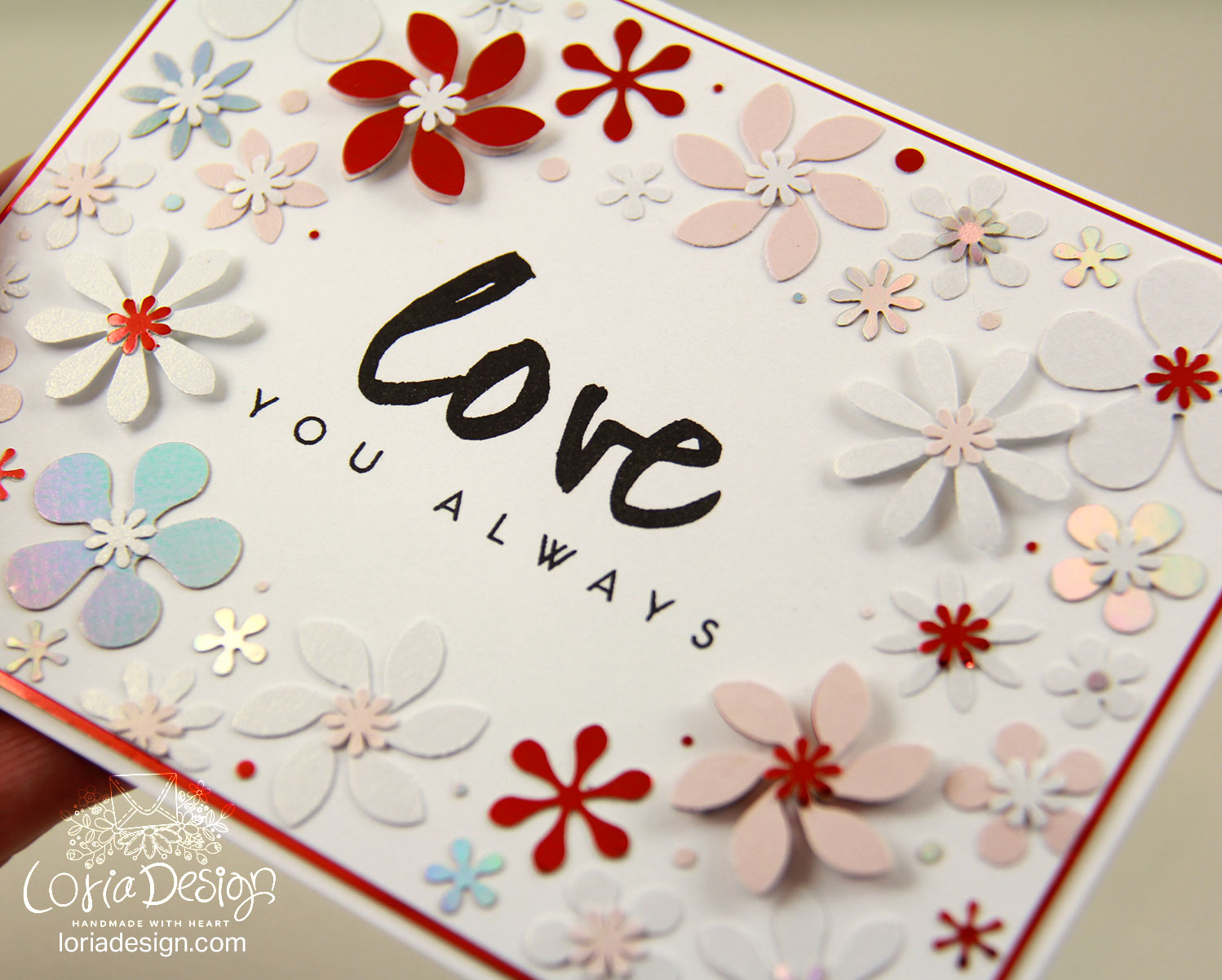 Love YOU ALWAYS Handmade Card