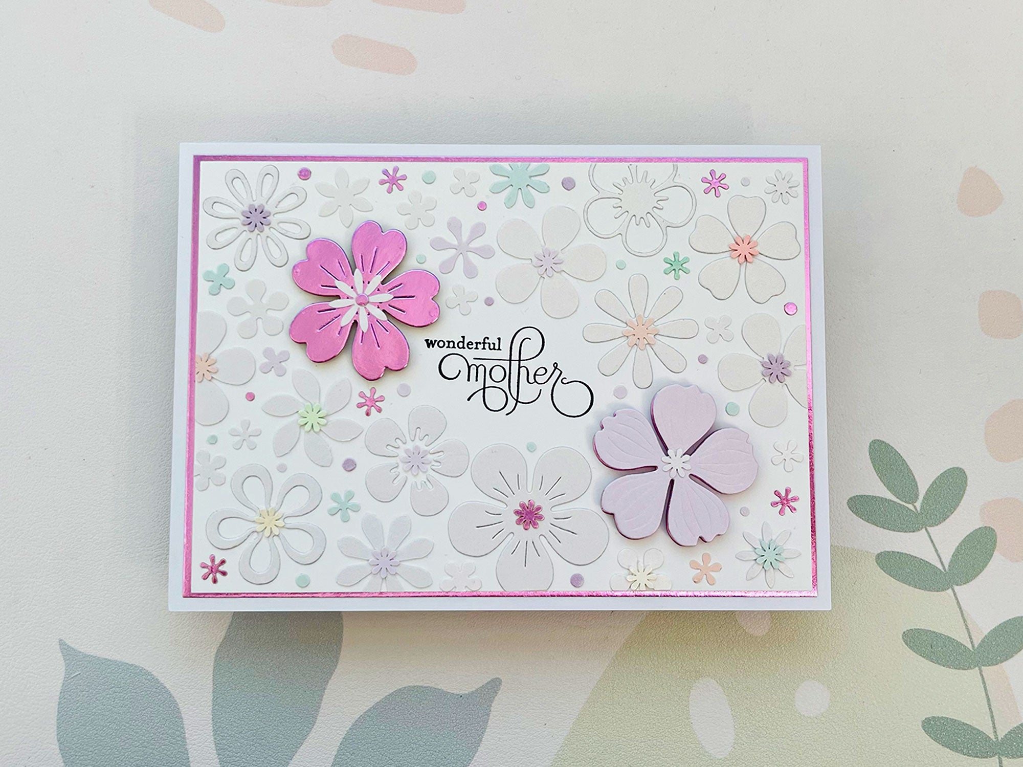 Wonderful Mother Handmade Card