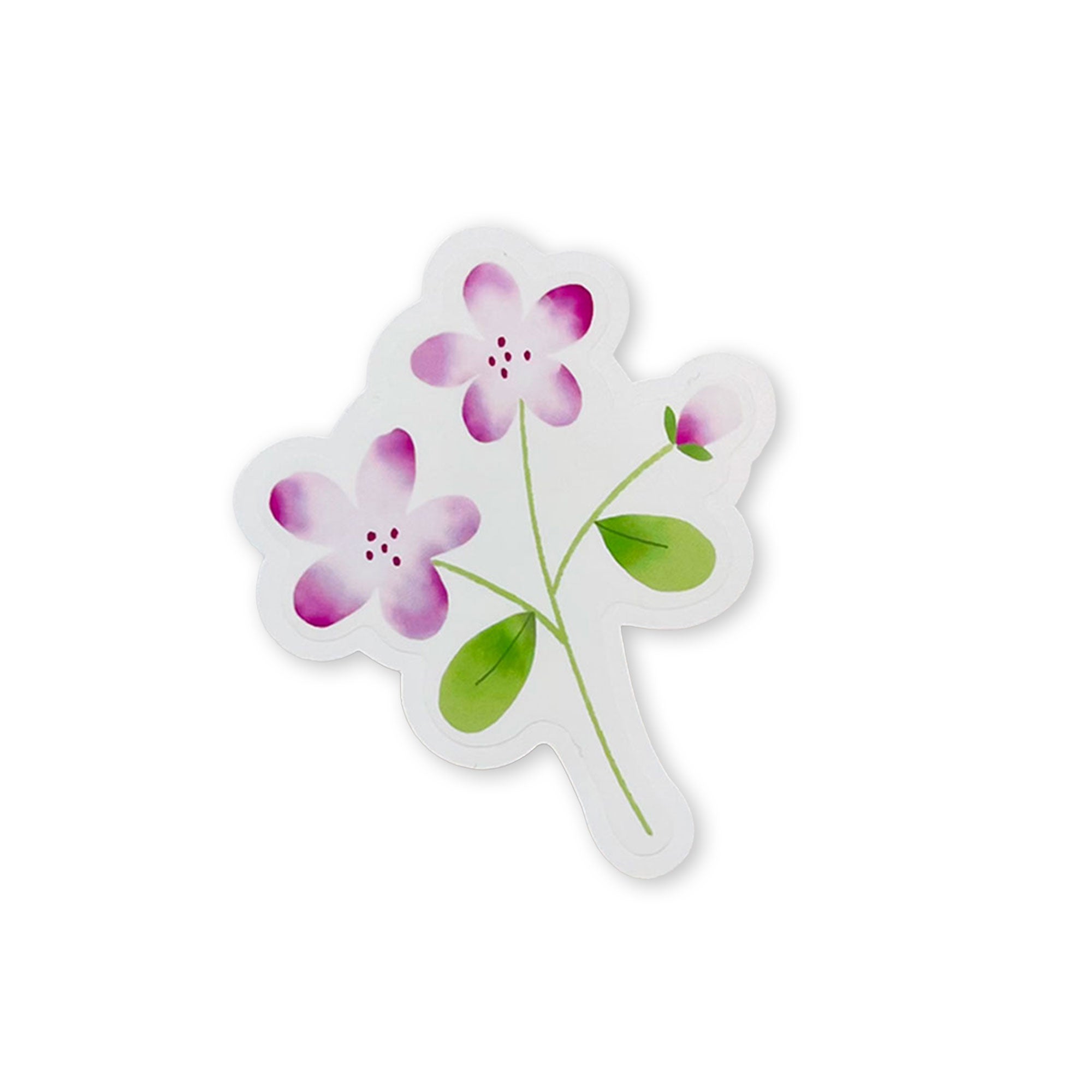 Clear Floral Sticker