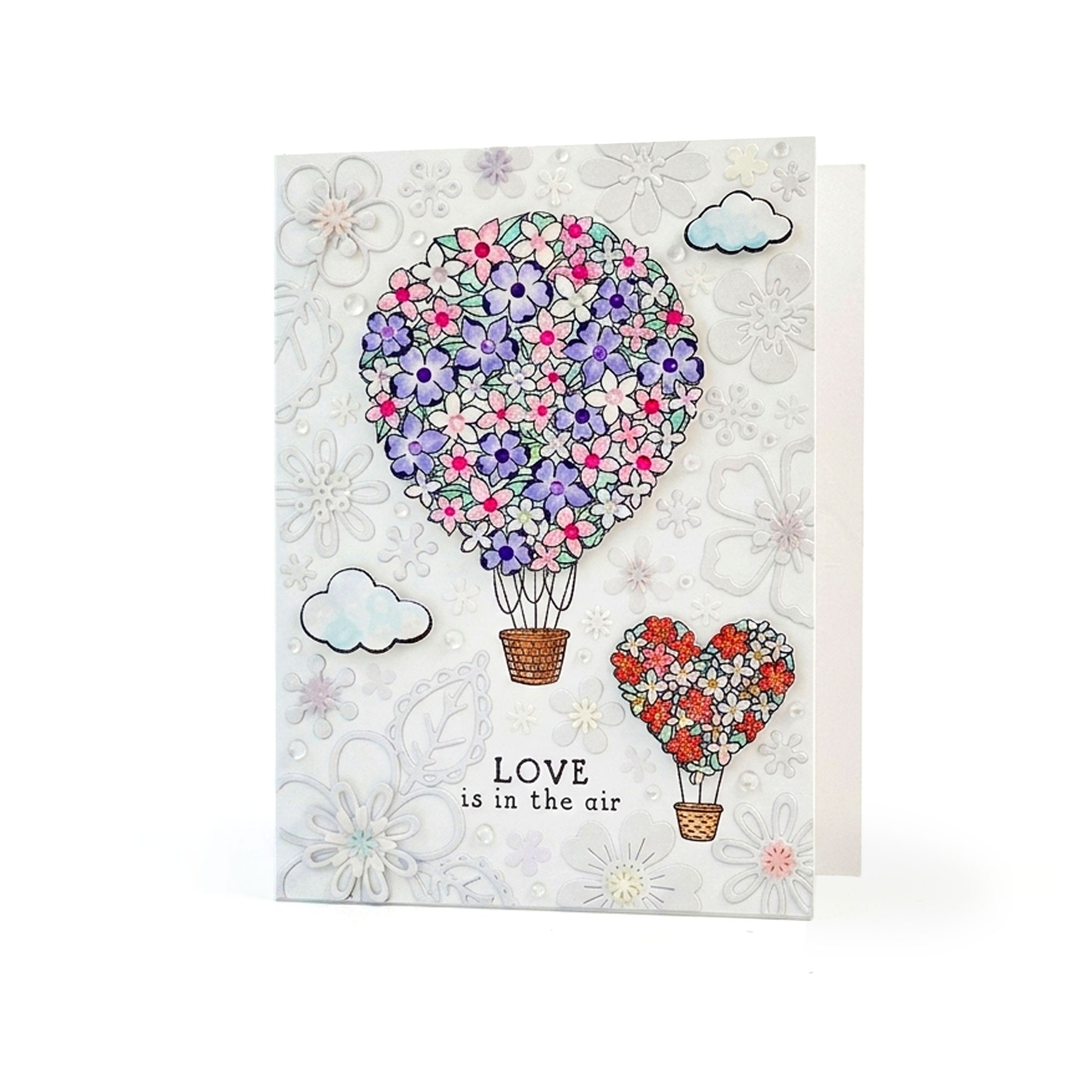 Love is in the air Handmade Card