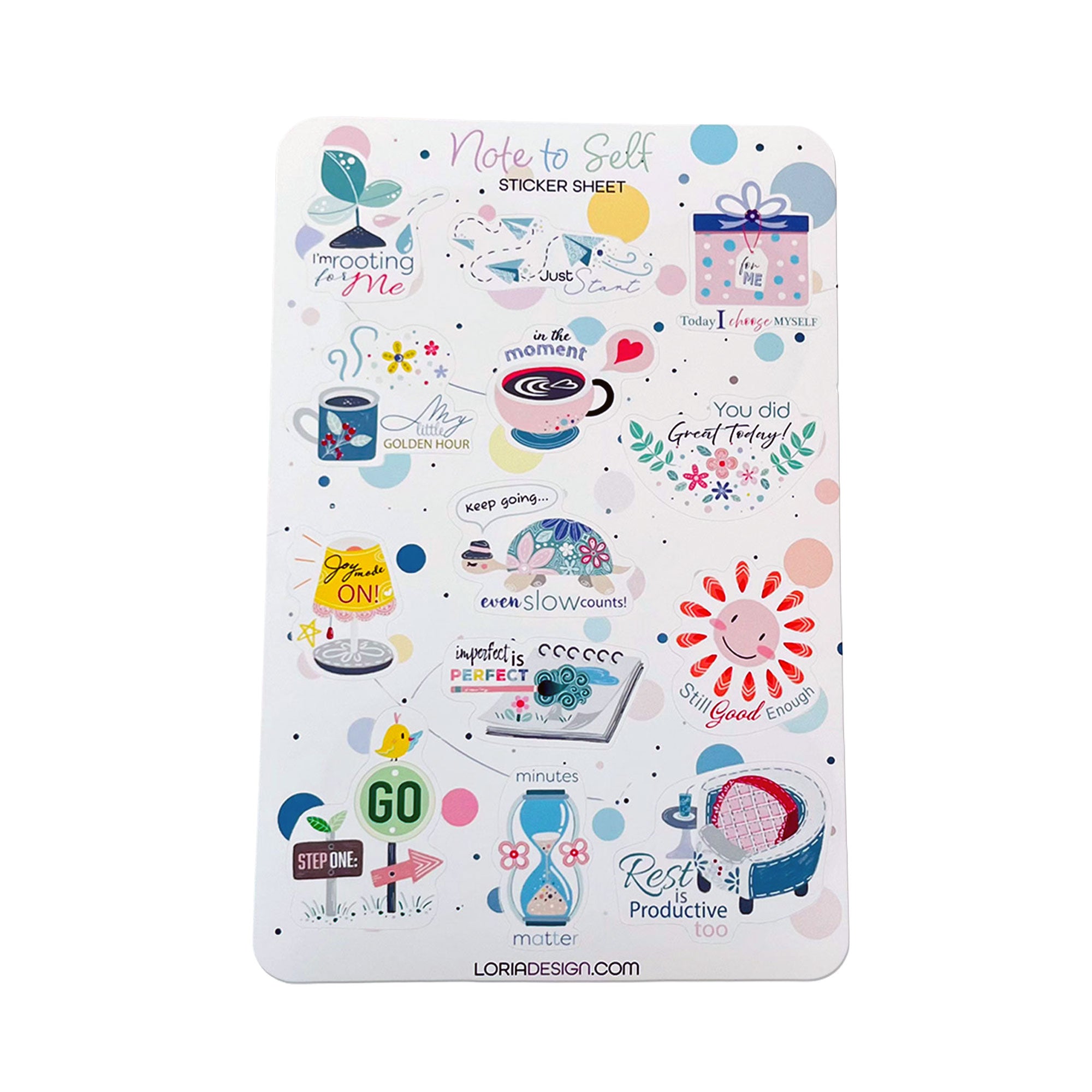 Sticker Sheet - note to self