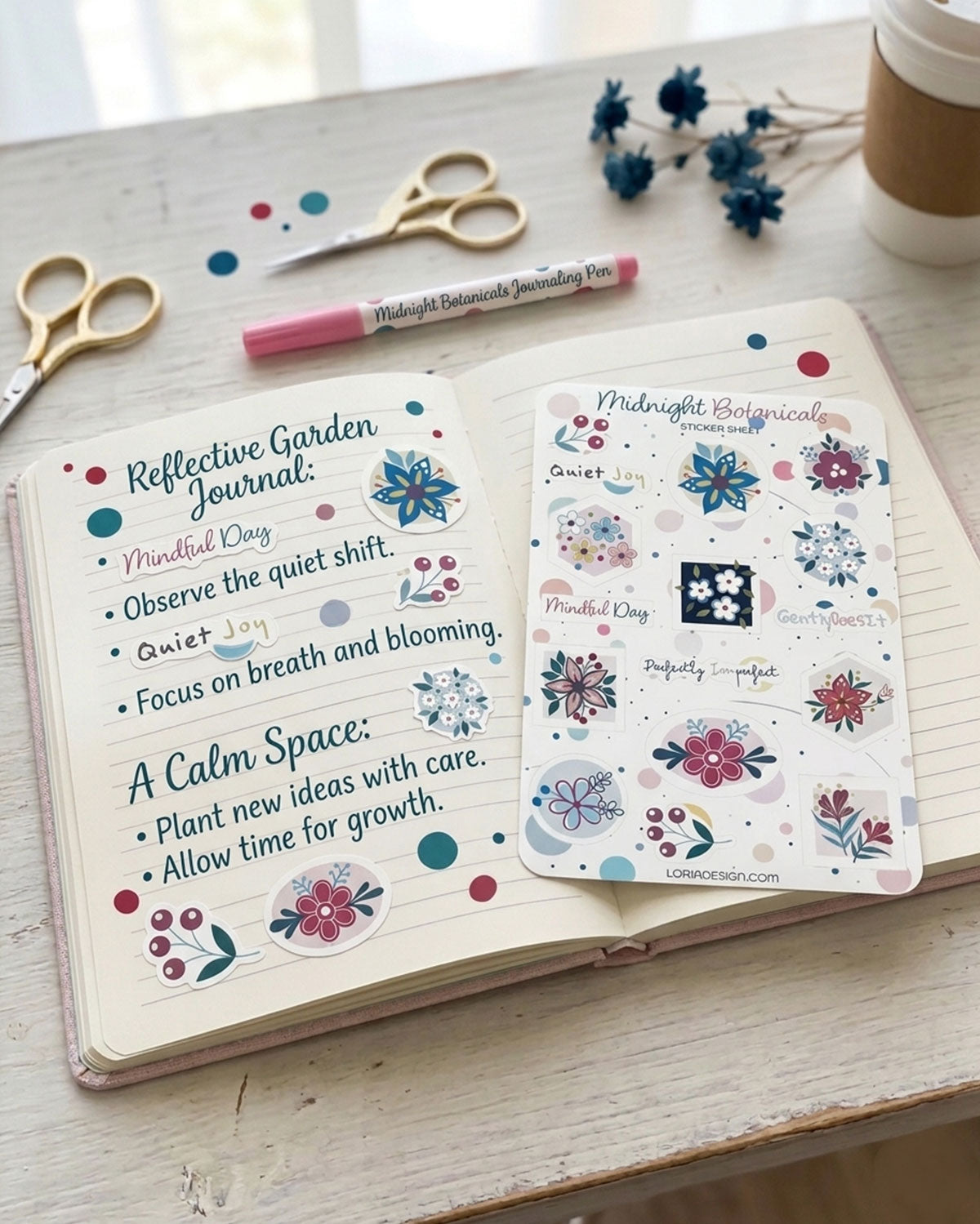 Sticker Sheet - Midnight Botanicals