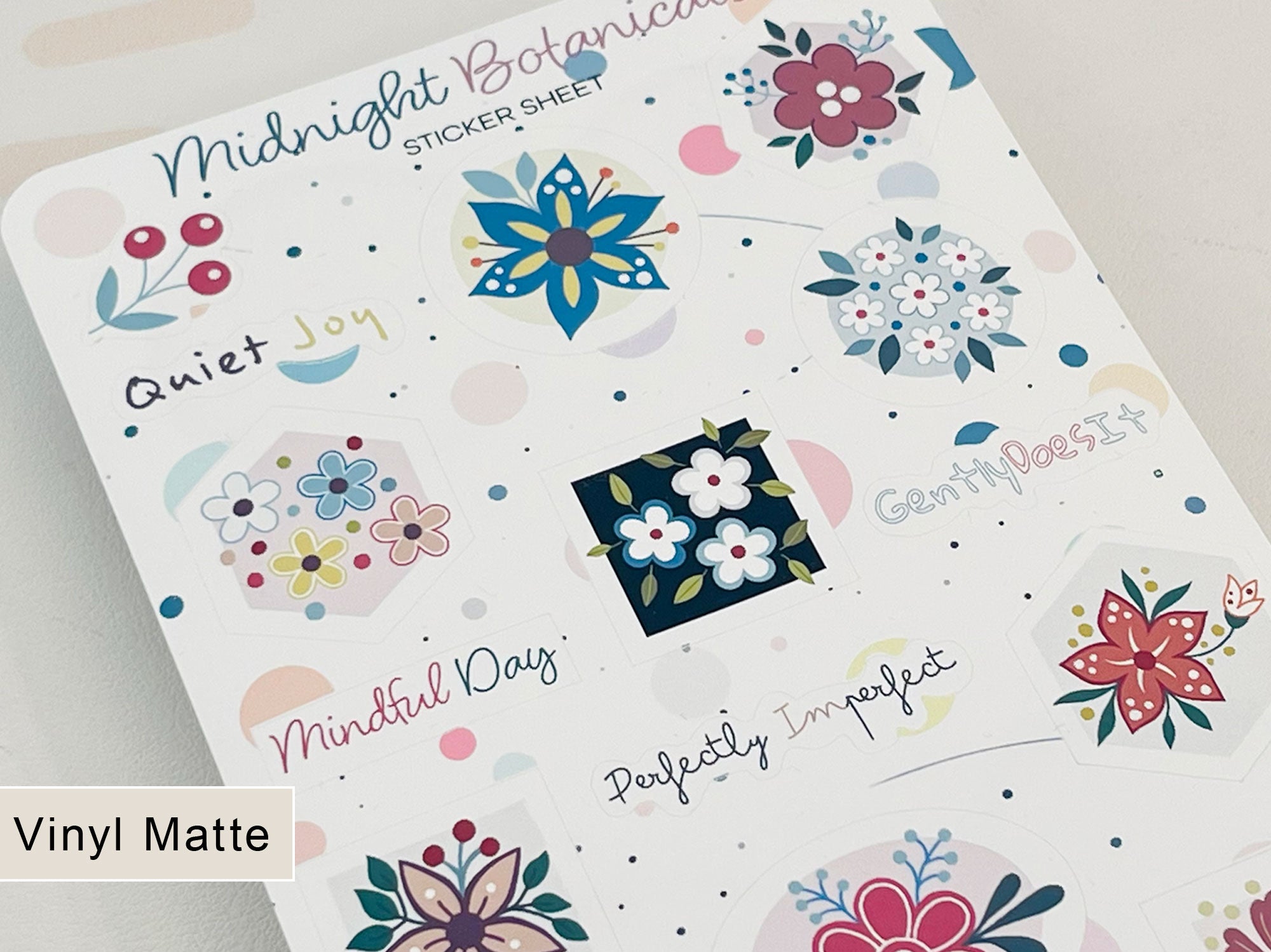 Sticker Sheet - Midnight Botanicals