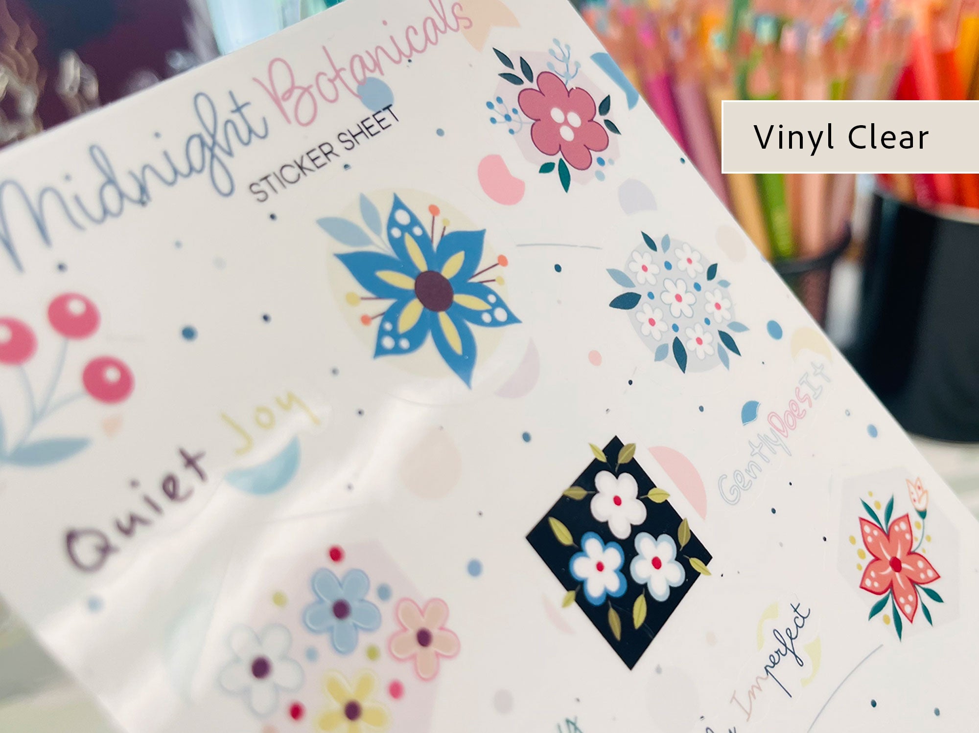 Sticker Sheet - Midnight Botanicals