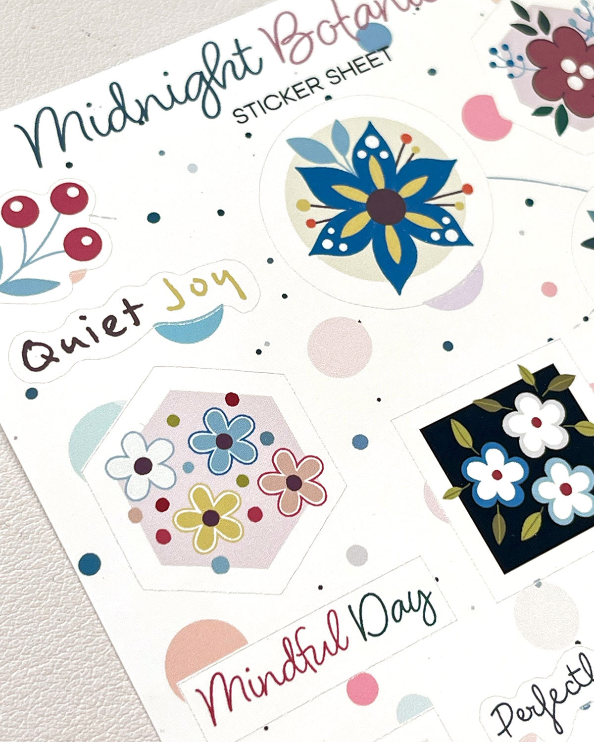Sticker Sheet - Midnight Botanicals