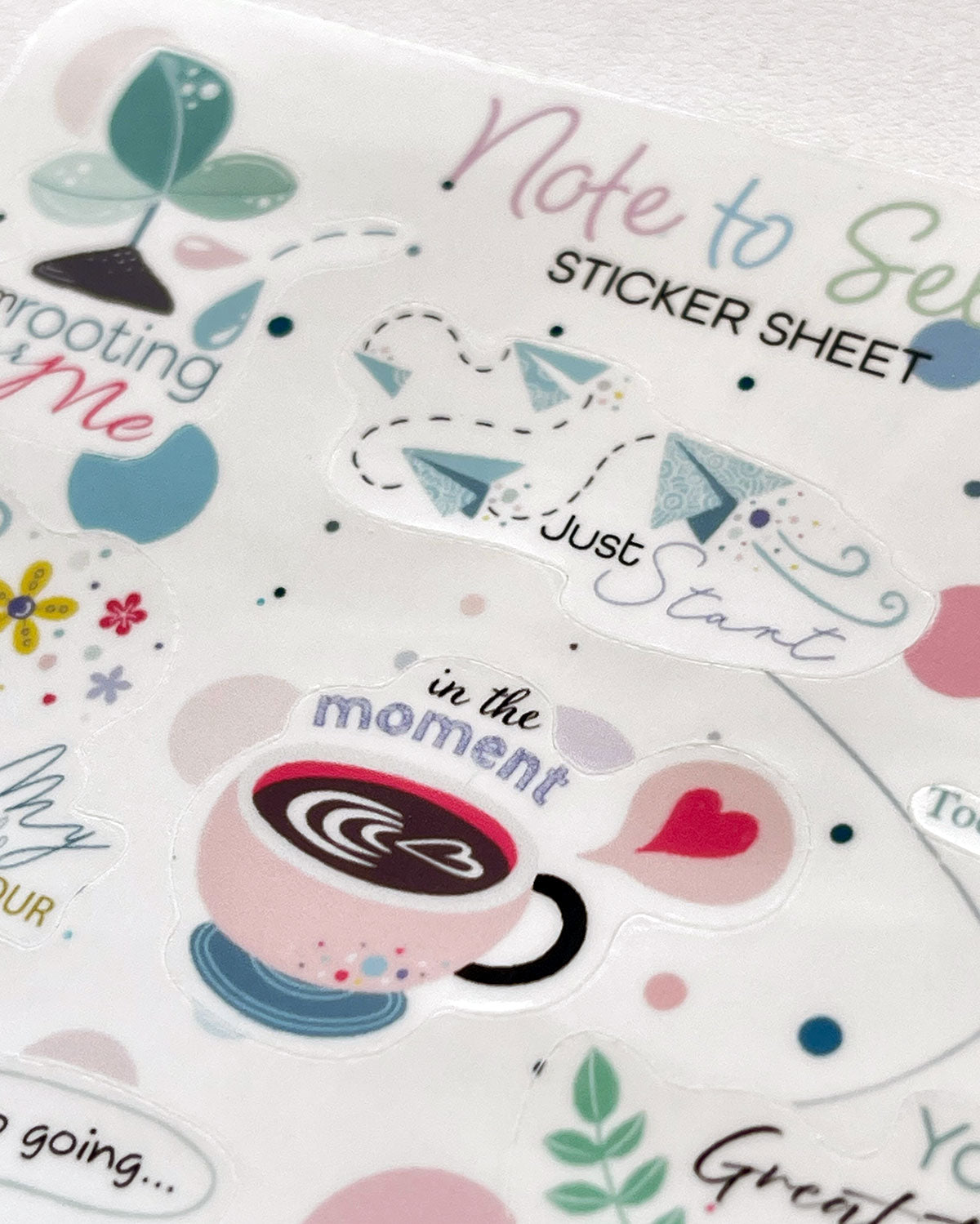 Sticker Sheet - note to self