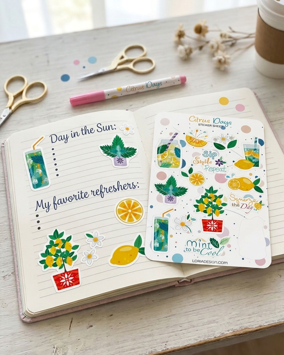 Sticker Sheet - Citrus Days