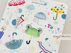 Hello Rain Sticker Sheet