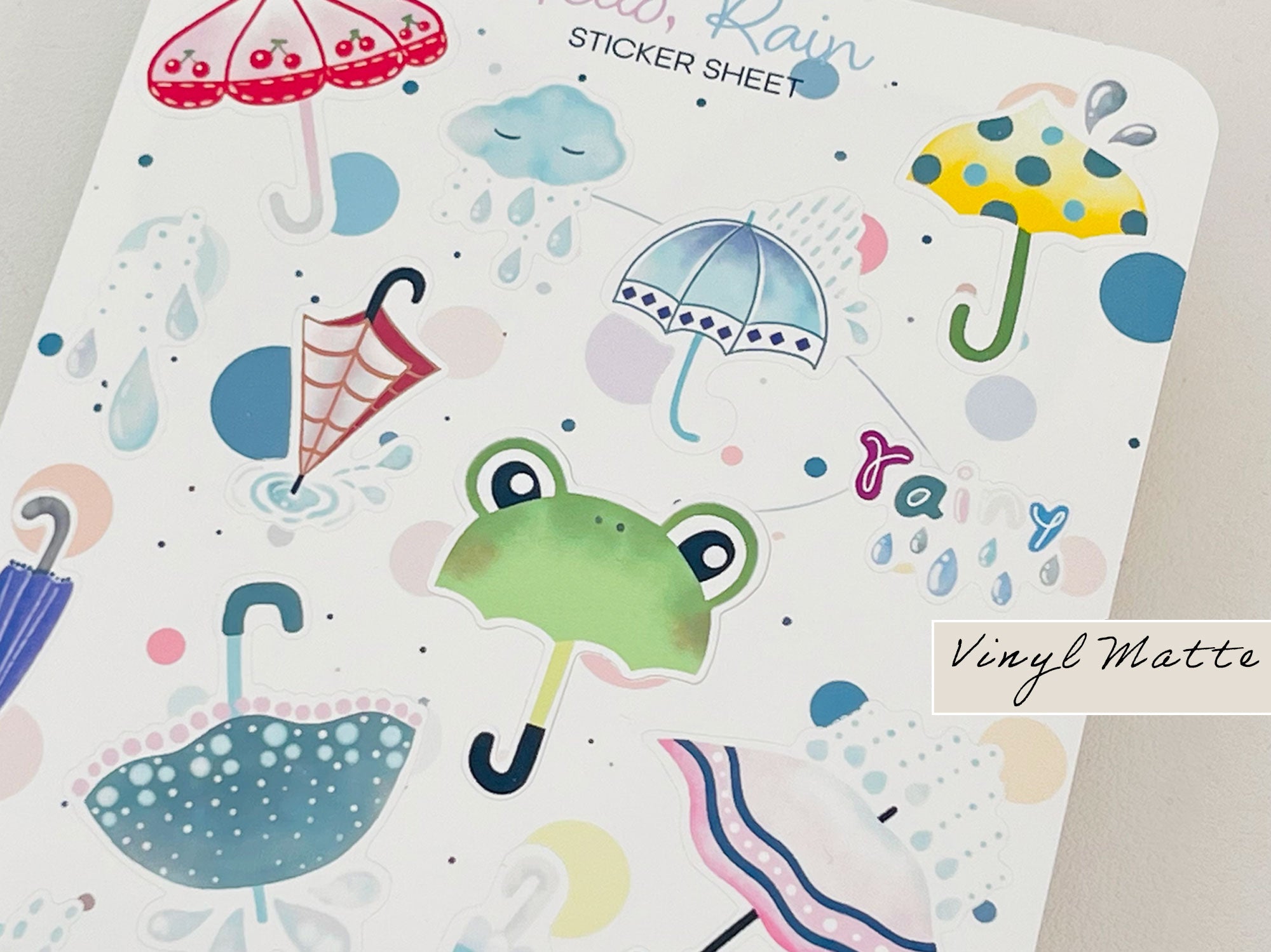 Sticker Sheet - Hello, Rain