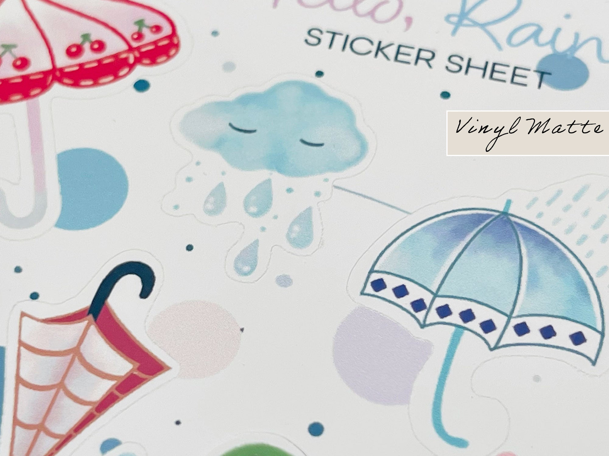 Sticker Sheet - Hello, Rain