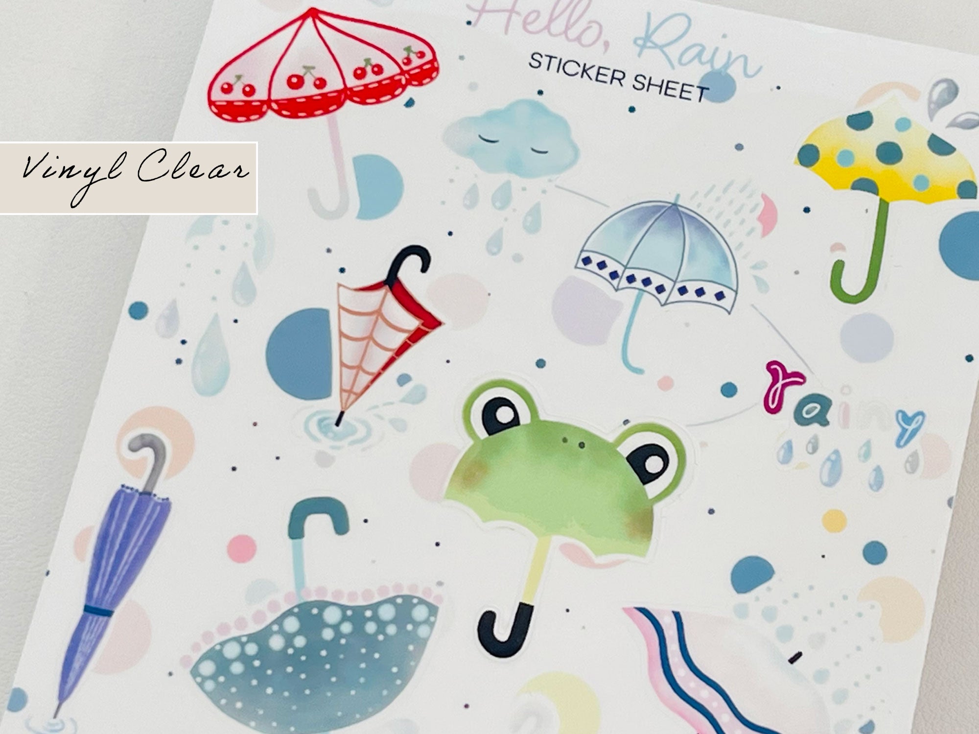 Sticker Sheet - Hello, Rain