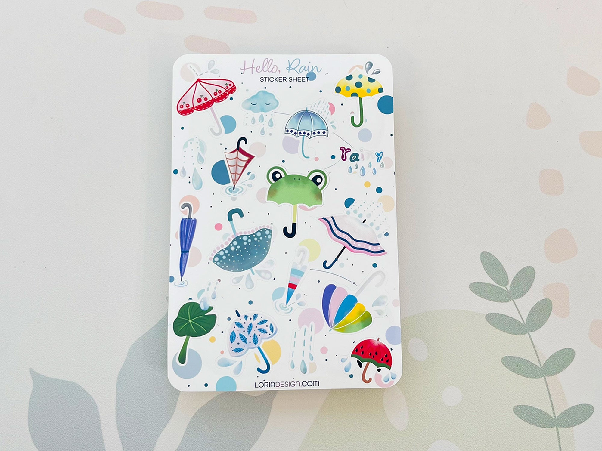 Sticker Sheet - Hello, Rain