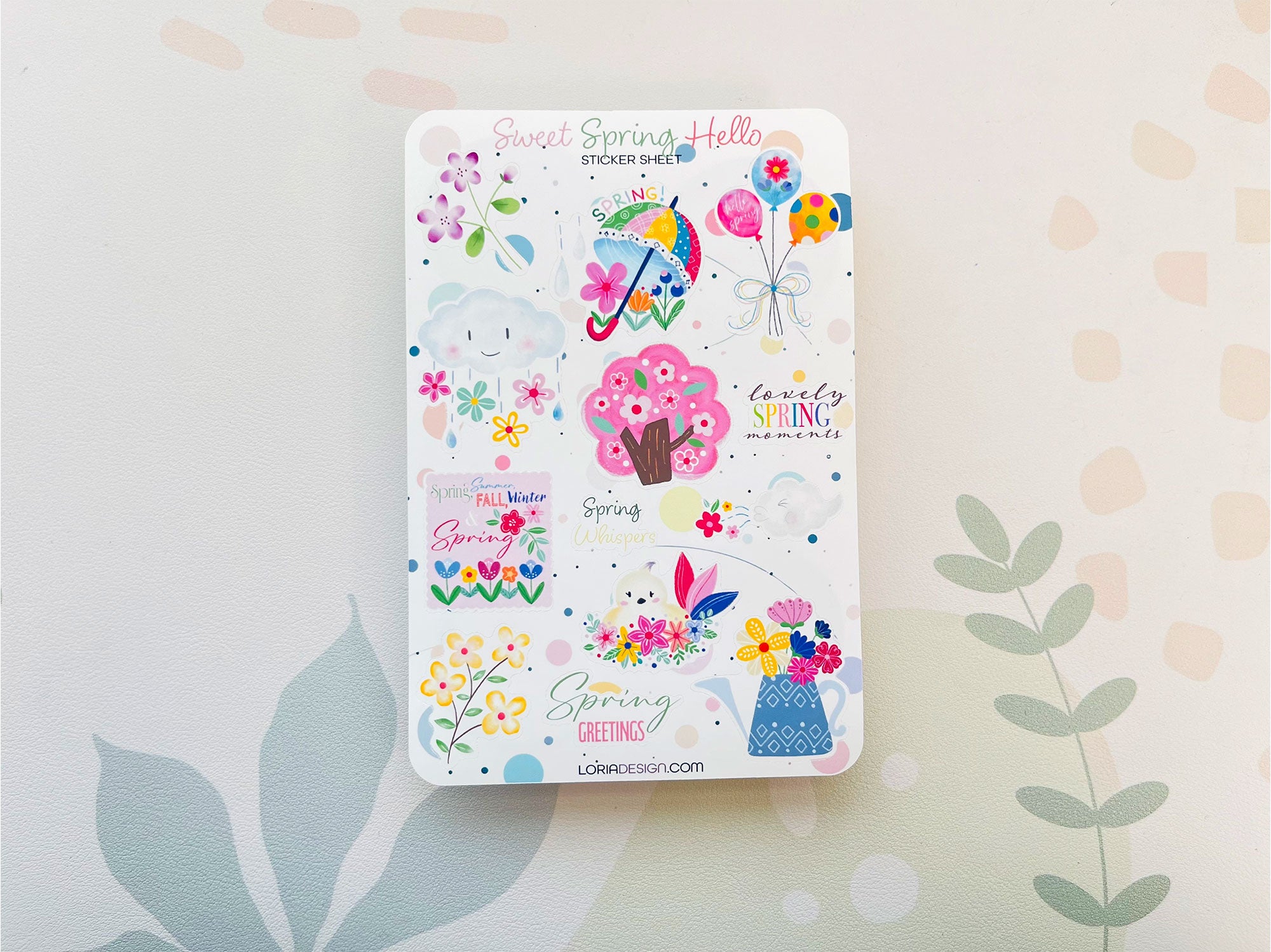 Sticker Sheet - Hello Spring